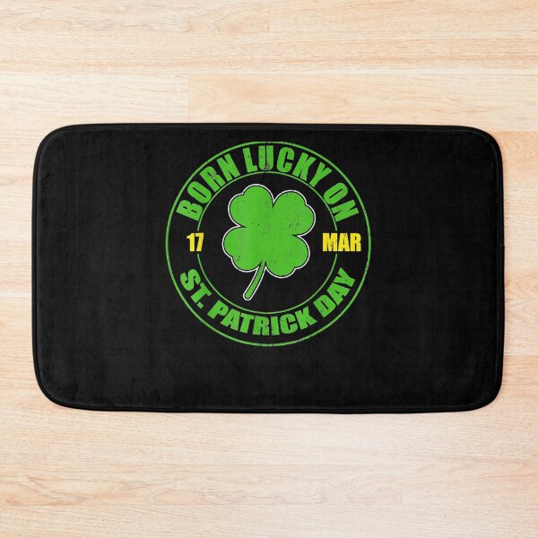 Item preview, Born Lucky On 17 March St Patrick's Day Shamrock Birthday  designed and sold by melisenda.