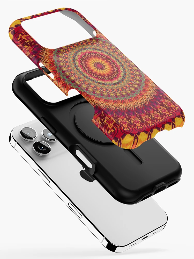 Aperçu 2 sur 4. Coque iPhone avec l'œuvre Mandala 030 créée et vendue par Mandala Of Life.