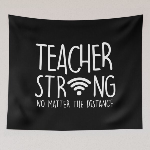 Item preview, Teacher Strong No Matter the Distance Virtual Learning Online Class 2021 Funny School designed and sold by joykart.