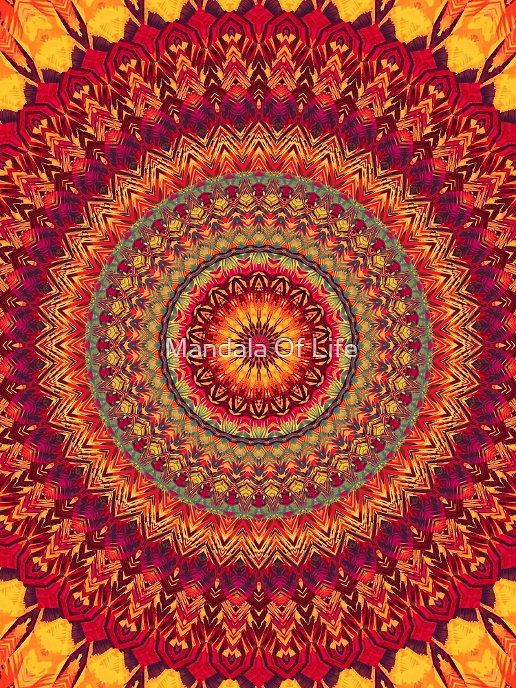 Thumbnail 3 von 3, Tuch, Mandala 030 designt und verkauft von Mandala Of Life.