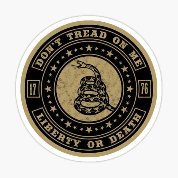 DONT TREAD ON ME Machined Metal Plate Patch