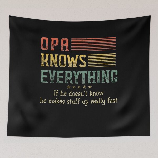 Item preview, Mens Opa Know Everything Fathers Day  designed and sold by melisenda.