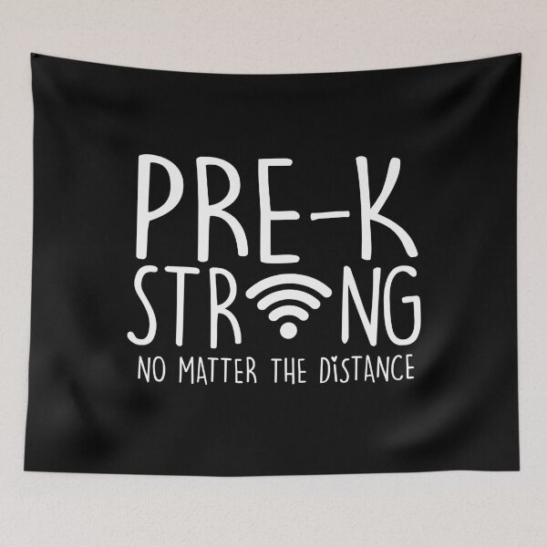 Item preview, Pre- K Teacher Strong No Matter the Distance Virtual Learning Online Class 2021 Funny School designed and sold by joykart.