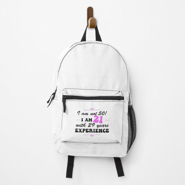 Item preview, Funny 50th Birthday I am not 50! I am 21 with 29 years experience designed and sold by Positivet21.