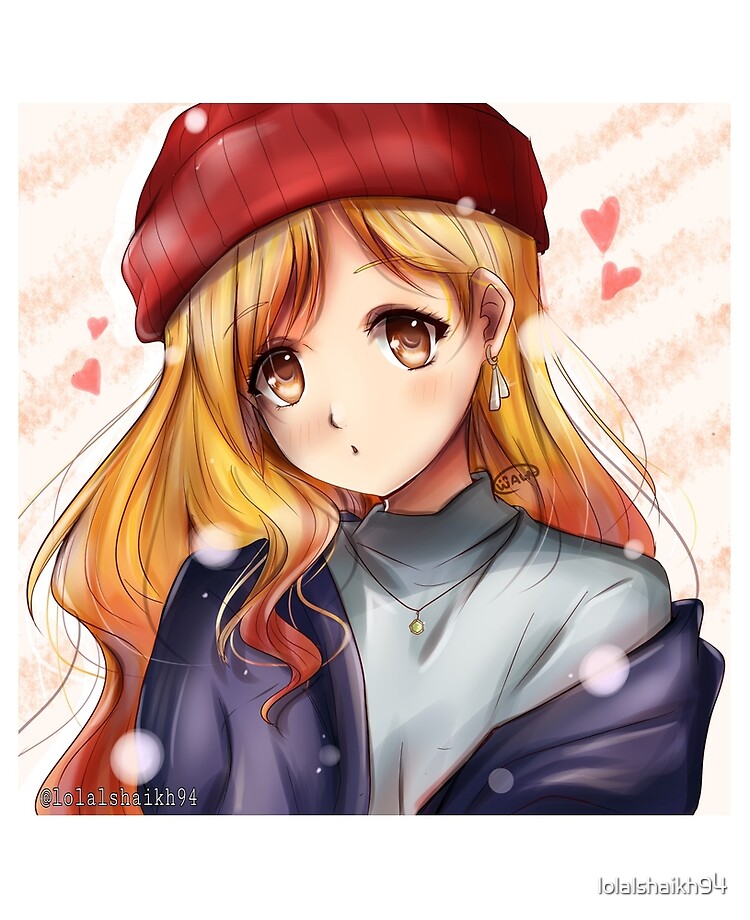 An anime girl drawn in my art style An anime girl drawn in my art style