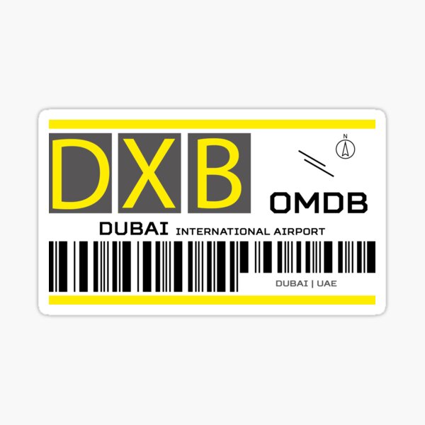 Destination Dubai Airport Sticker
