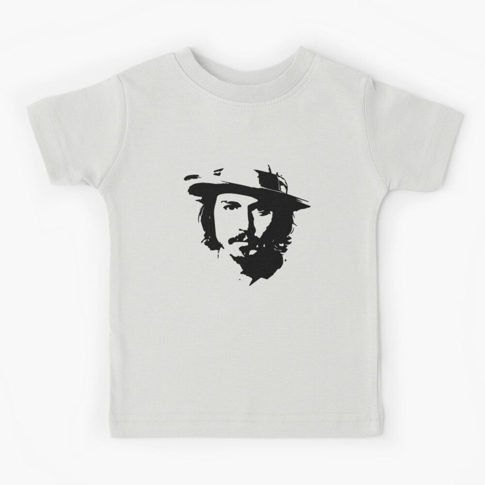 Pirates of the Caribbean Johnny Depp Artwork 1 Kids T-Shirt by Sheraz A -  Fine Art America