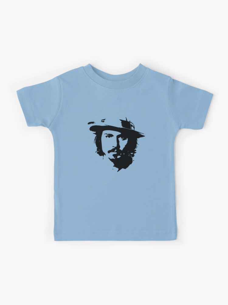 Pirates of the Caribbean Johnny Depp Artwork 1 Kids T-Shirt by Sheraz A -  Fine Art America