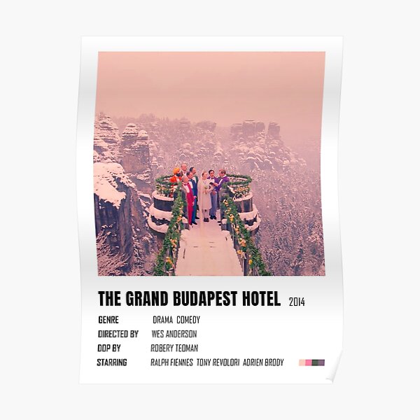 L'affiche minimaliste du Grand Budapest Hotel Poster