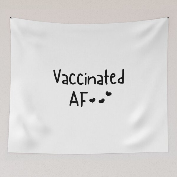 Item preview, vaccinated af, vaccine shirt designed and sold by blkstore.