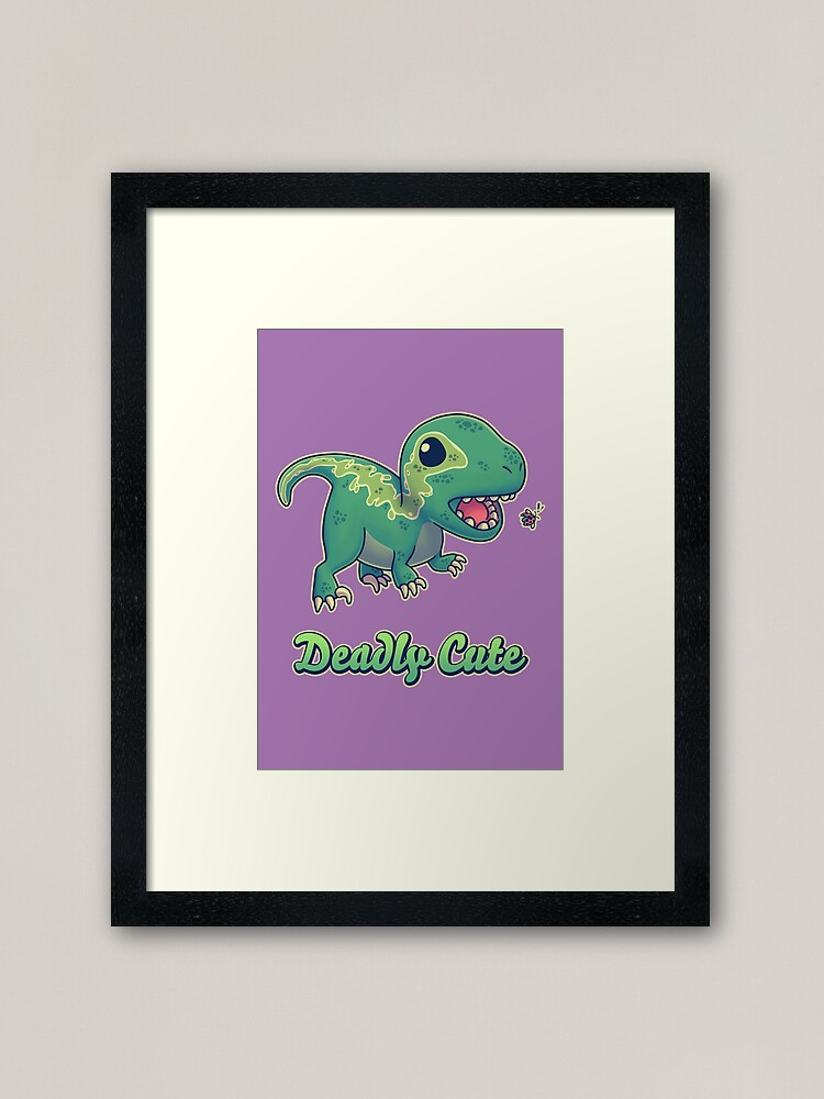 Deadly Cute Raptor // Kawaii Dinosaur, Paleontology, Animals