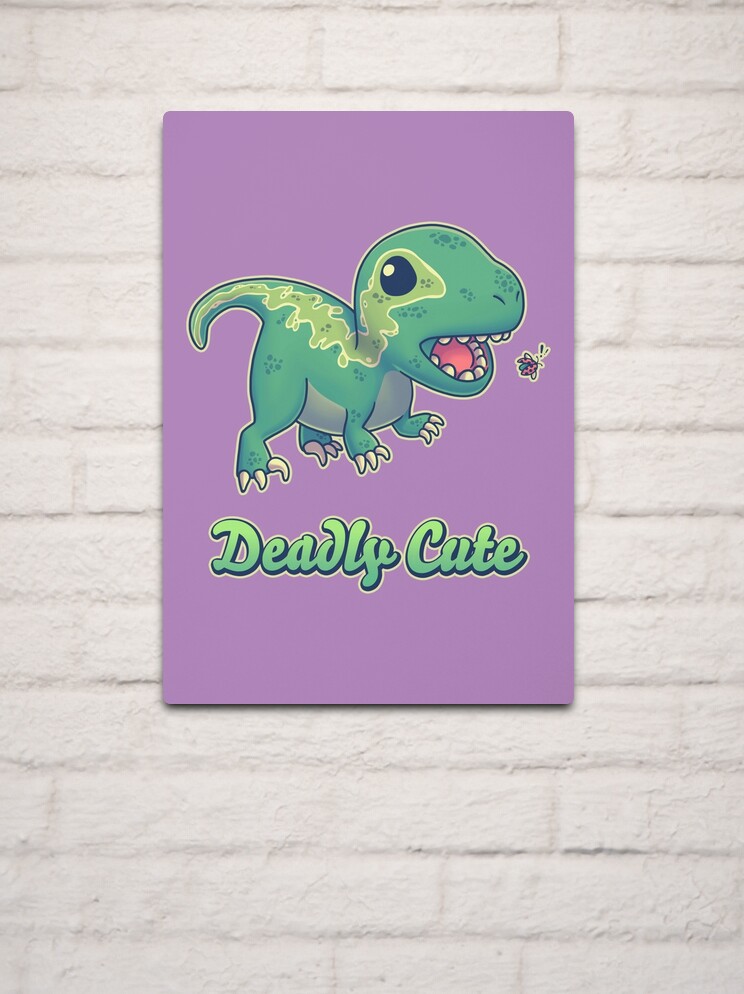 Deadly Cute Raptor // Kawaii Dinosaur, Paleontology, Animals