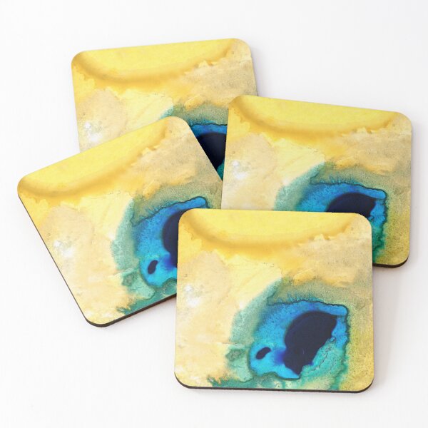 Item preview, Yellow and Blue Art - A Place In The Sun - Sharon Cummings designed and sold by Sharon Cummings Art.