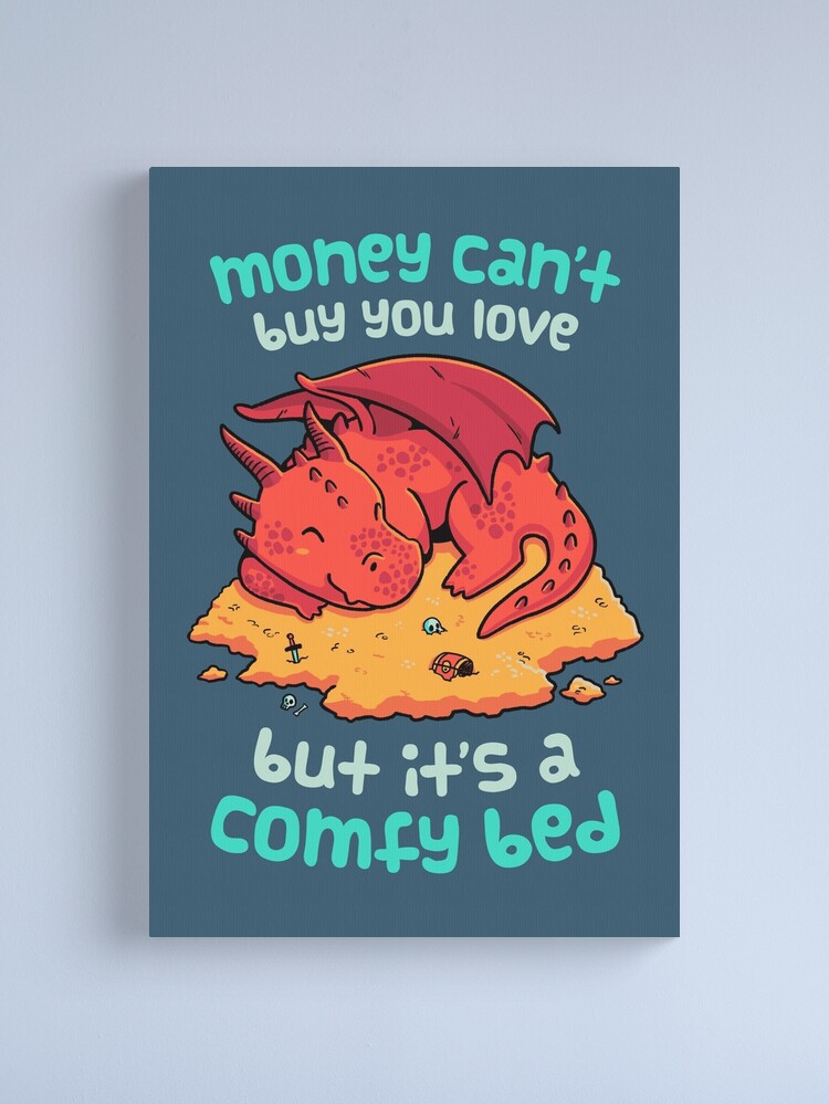 Money Bed Dragon // Fantasy, Kawaii, Roleplay - Dragon - Pin