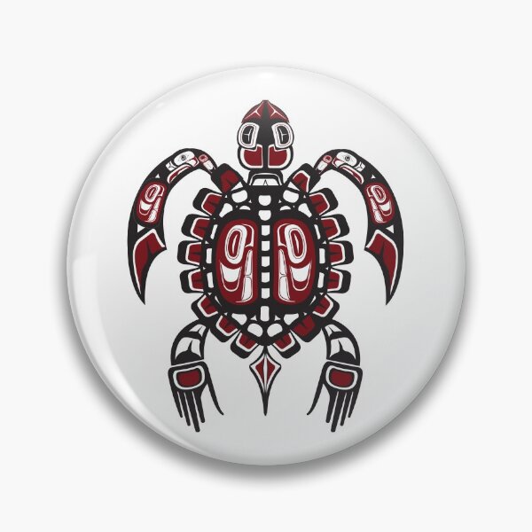 Item preview, Pacific Northwest Turtle, Coastal Salish native American tortoise formline design designed and sold by cascadiadesigns.