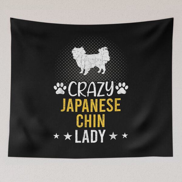 Item preview, Crazy Japanese Chin Lady Dog Lover  designed and sold by melisenda.