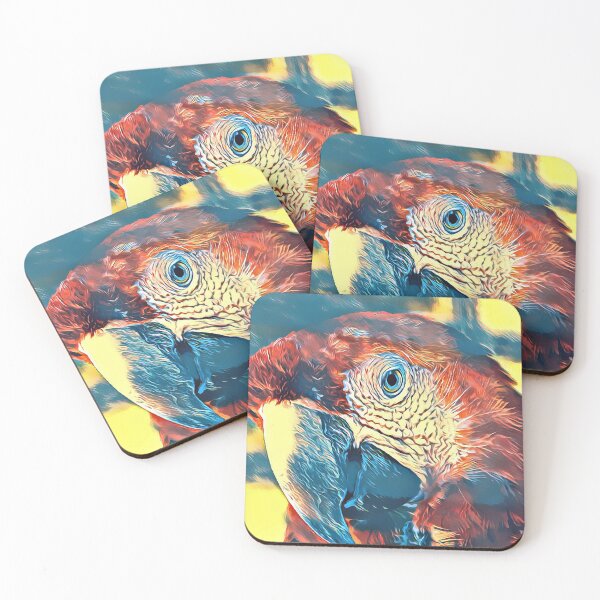 Item preview, Red macaw or scarlet macaw staring at you. designed and sold by Rui Valverde.