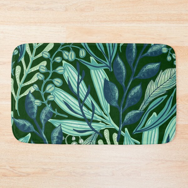 Item preview, SHADES OF GREEN JUNGLE LEAVES DESIGN designed and sold by wildwhimsical.