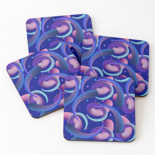 Item preview, Unicellular organism, psychedelic composition on blue designed and sold by IngaDesign.