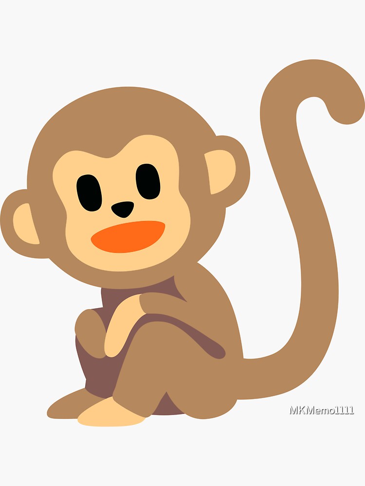 Cheeky Monkey Monkey Emoji Gift Sticker For Sale By Mkmemo