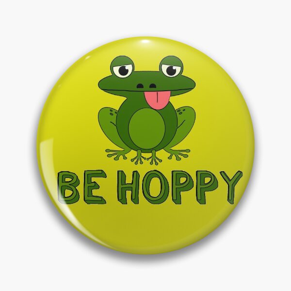 Item preview, Be Hoppy Frog Funny Cartoon Comic designed and sold by WibbleDesign.