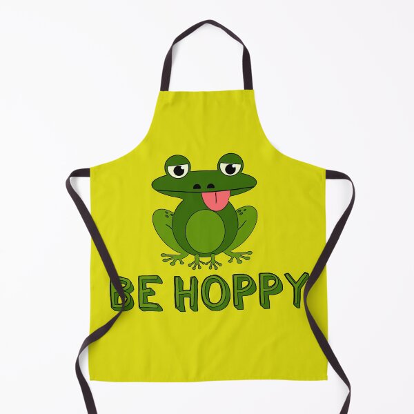 Item preview, Be Hoppy Frog Funny Cartoon Comic designed and sold by WibbleDesign.