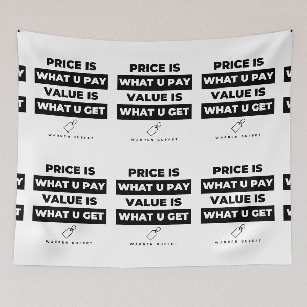 Item preview, Value is What u Get quotes designed and sold by TraderShirts.