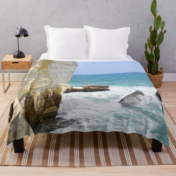 Item preview, Rocks and waves in the ocean designed and sold by elenah0707.