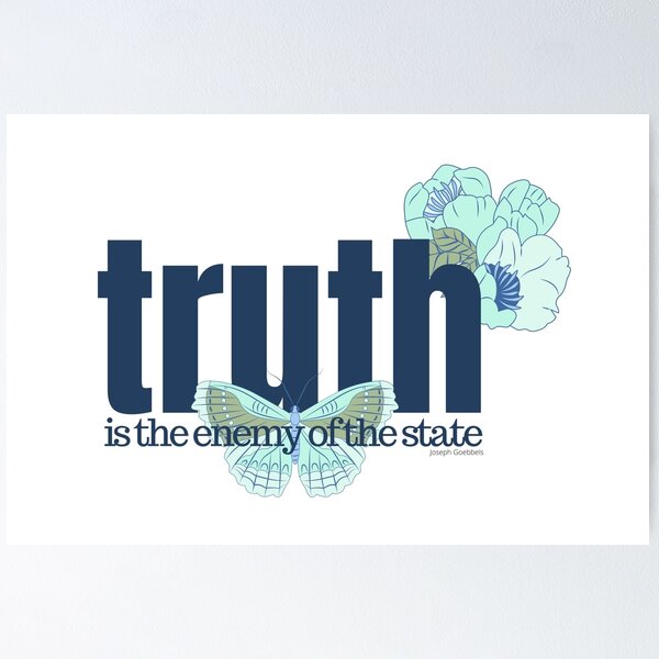 Item preview, Truth is the enemy of the state designed and sold by NomadMessenger.