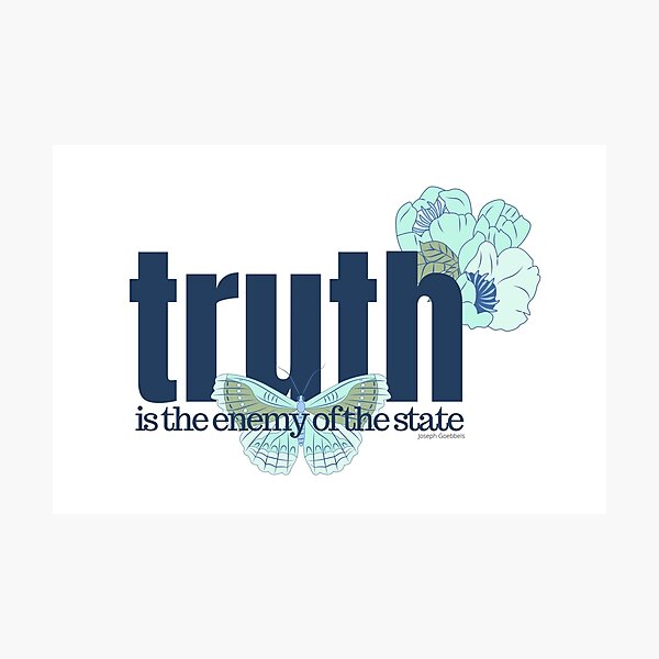 Item preview, Truth is the enemy of the state designed and sold by NomadMessenger.