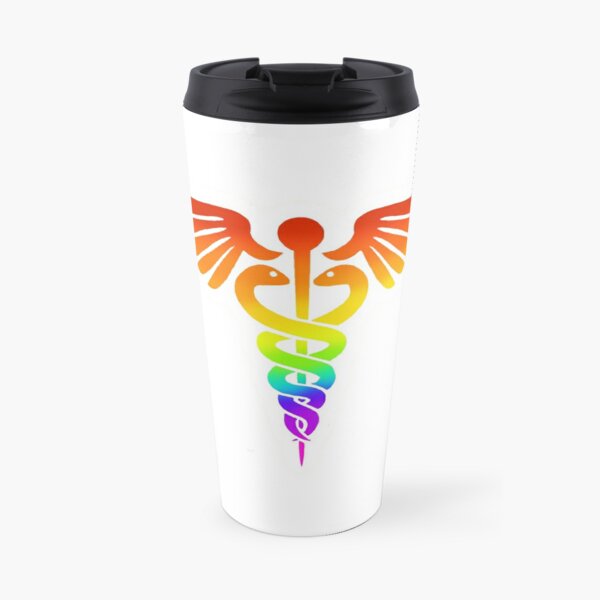 Episode 1: Caduceus (Rainbow)  Travel Coffee Mug