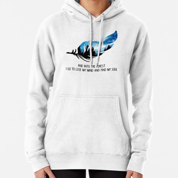 blue leaf Pullover Hoodie