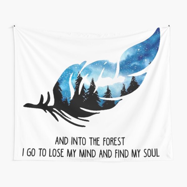 blue leaf Tapestry