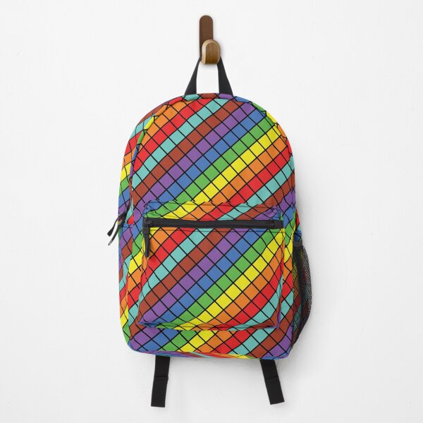 Item preview, Rainbow Colors Checked Pattern designed and sold by virillanissa.