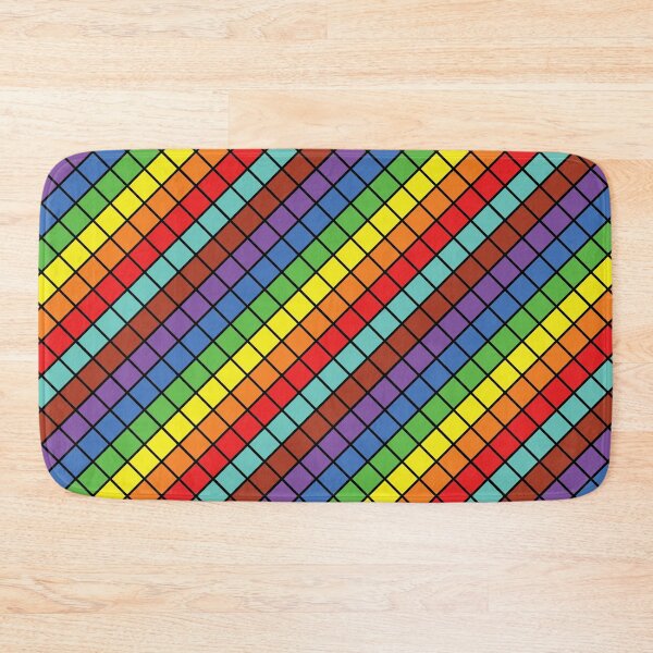 Item preview, Rainbow Colors Checked Pattern designed and sold by virillanissa.