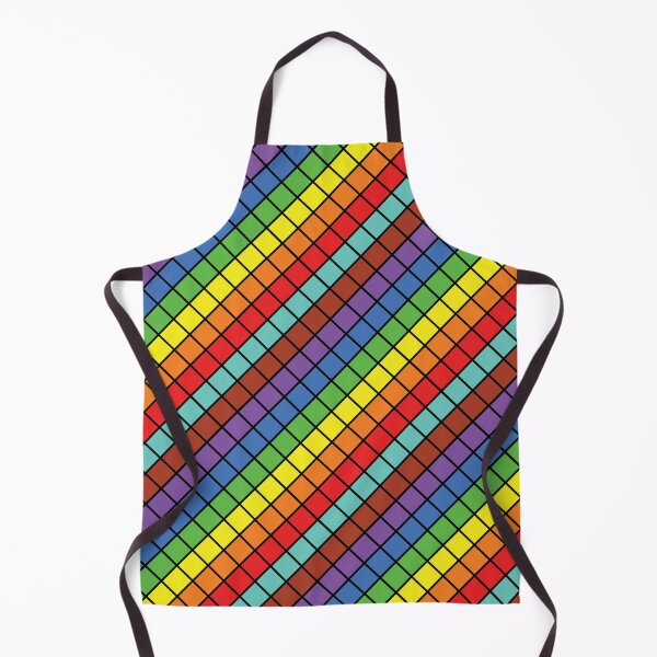 Item preview, Rainbow Colors Checked Pattern designed and sold by virillanissa.