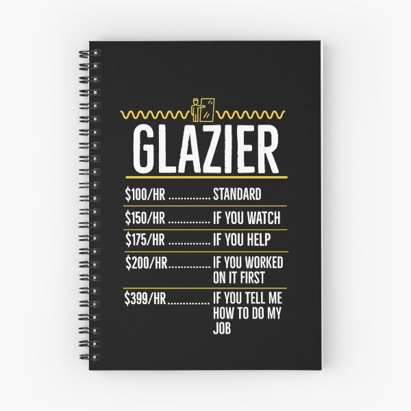 Item preview, Glazier Hourly Rates Gift designed and sold by AwesomeWorld1.