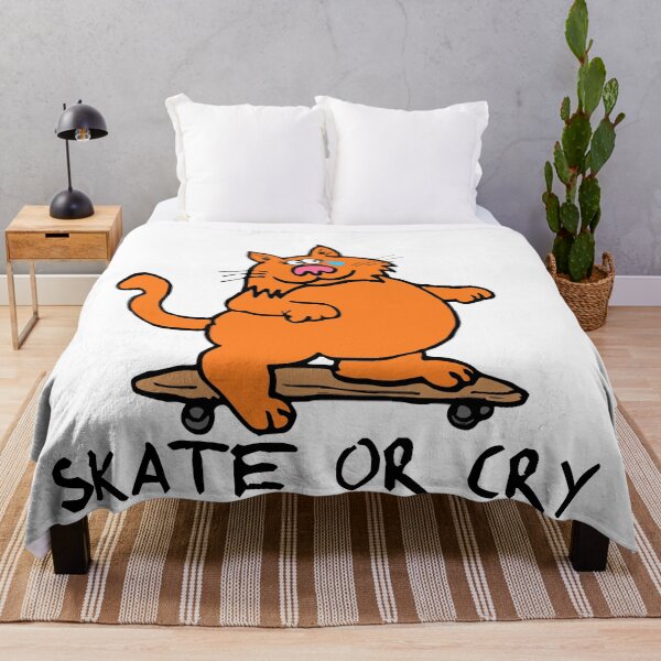 Item preview, Skate Or Cry Cat designed and sold by PseudoEnergy.