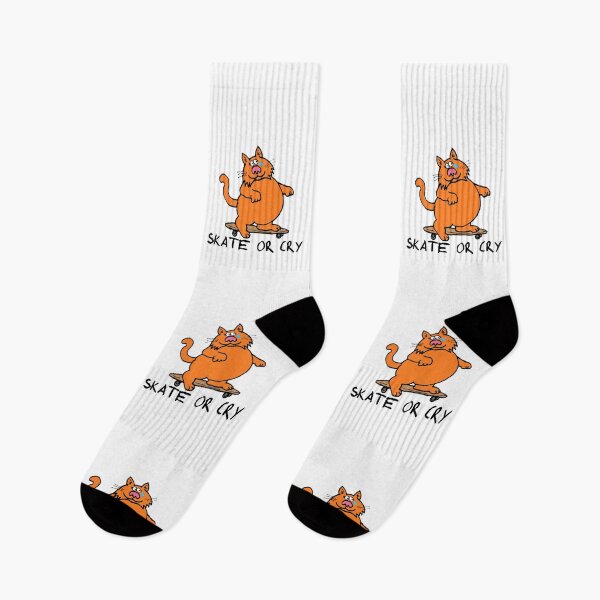Item preview, Skate Or Cry Cat designed and sold by PseudoEnergy.
