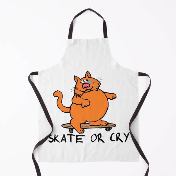Item preview, Skate Or Cry Cat designed and sold by PseudoEnergy.