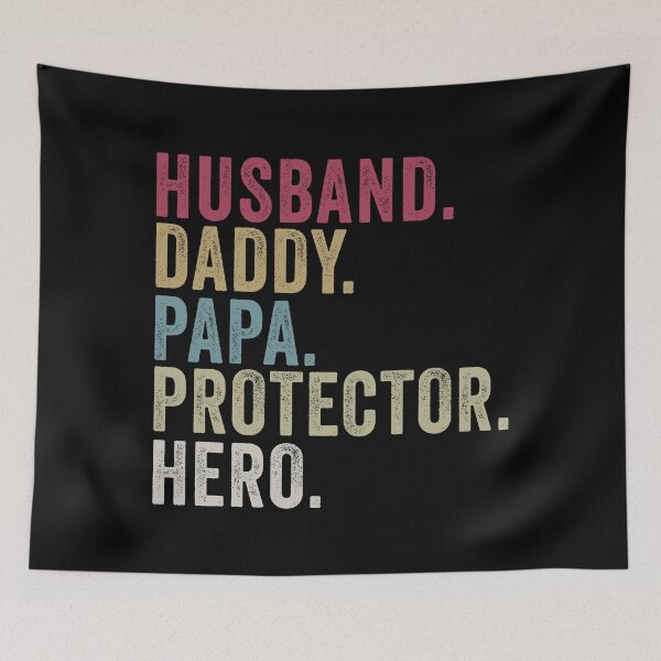 Item preview, Husband Daddy Papa Protector Hero Grandfather Father's Day designed and sold by honeyandcotton.