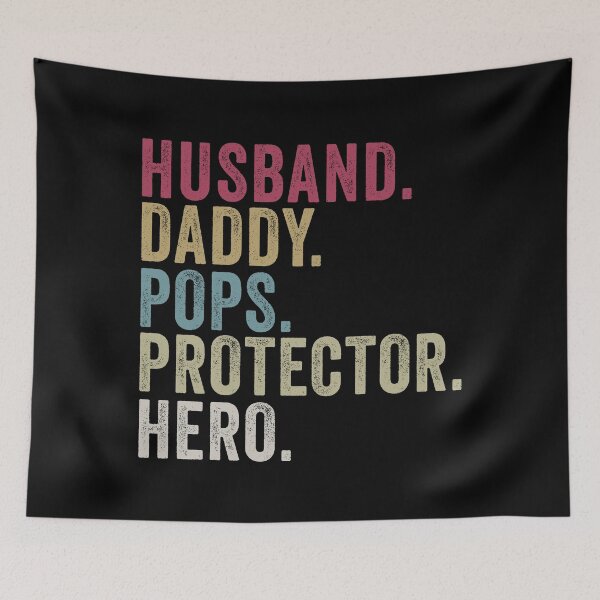 Item preview, Husband Daddy Pops Protector Hero Grandfather Father's Day designed and sold by honeyandcotton.