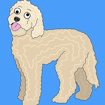 Artwork thumbnail, Golden Labradoodle / Cockapoo by CaitlinsPetDrawings