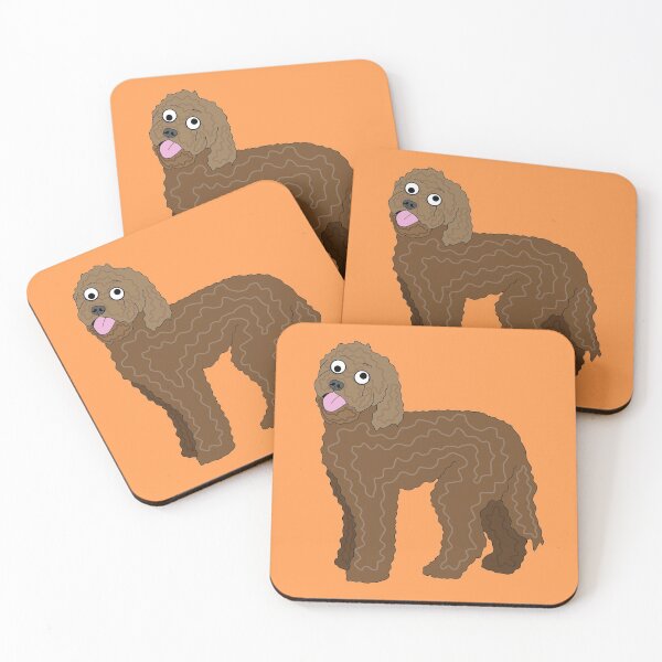 Item preview, Brown Labradoodle / Cockapoo designed and sold by CaitlinsPetDrawings.
