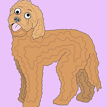 Artwork thumbnail, Copper Labradoodle / Cockapoo by CaitlinsPetDrawings