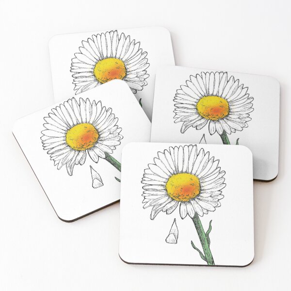 Item preview, Daisy with petal falling designed and sold by dizzycatbiz.