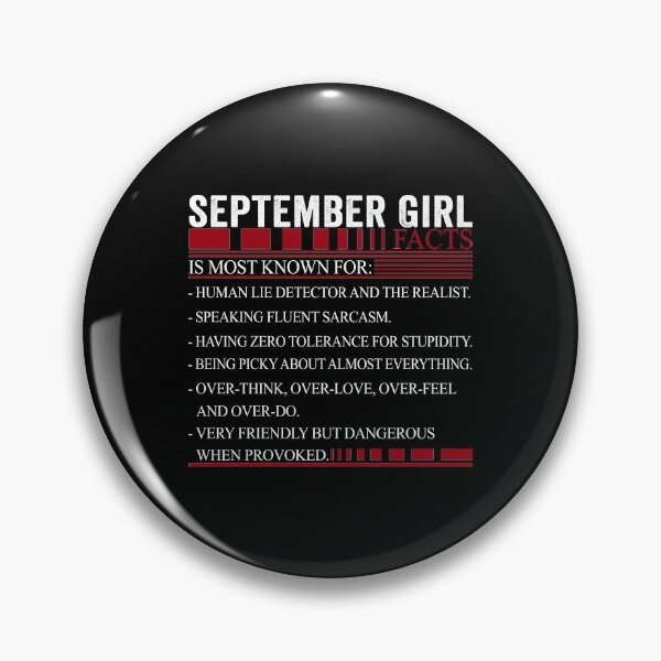 Item preview, September Birthday Girl Facts designed and sold by honeyandcotton.