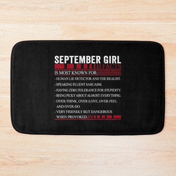 Item preview, September Birthday Girl Facts designed and sold by honeyandcotton.