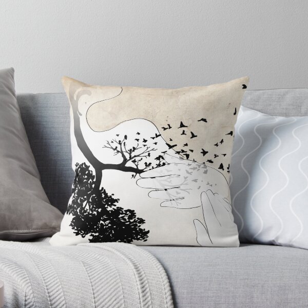 Bird Lungs Throw Pillow