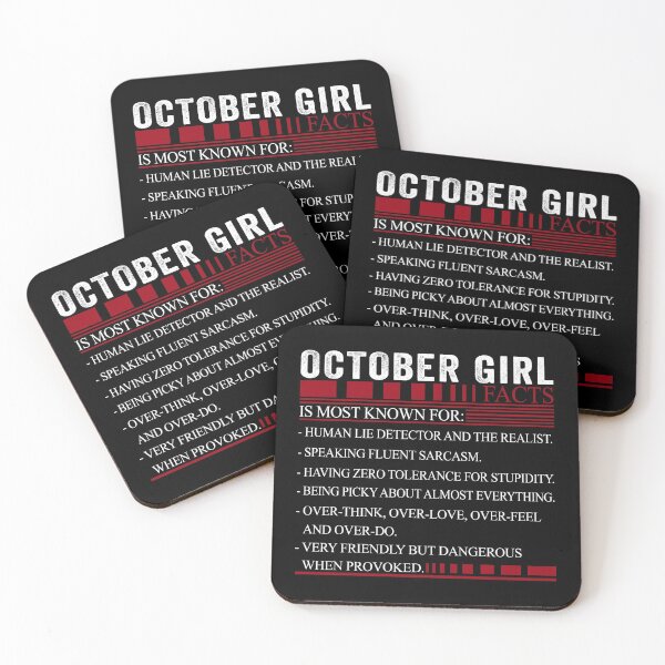 Item preview, October Birthday Girl Facts designed and sold by honeyandcotton.